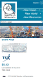 Mobile Screenshot of nautilusminerals.com